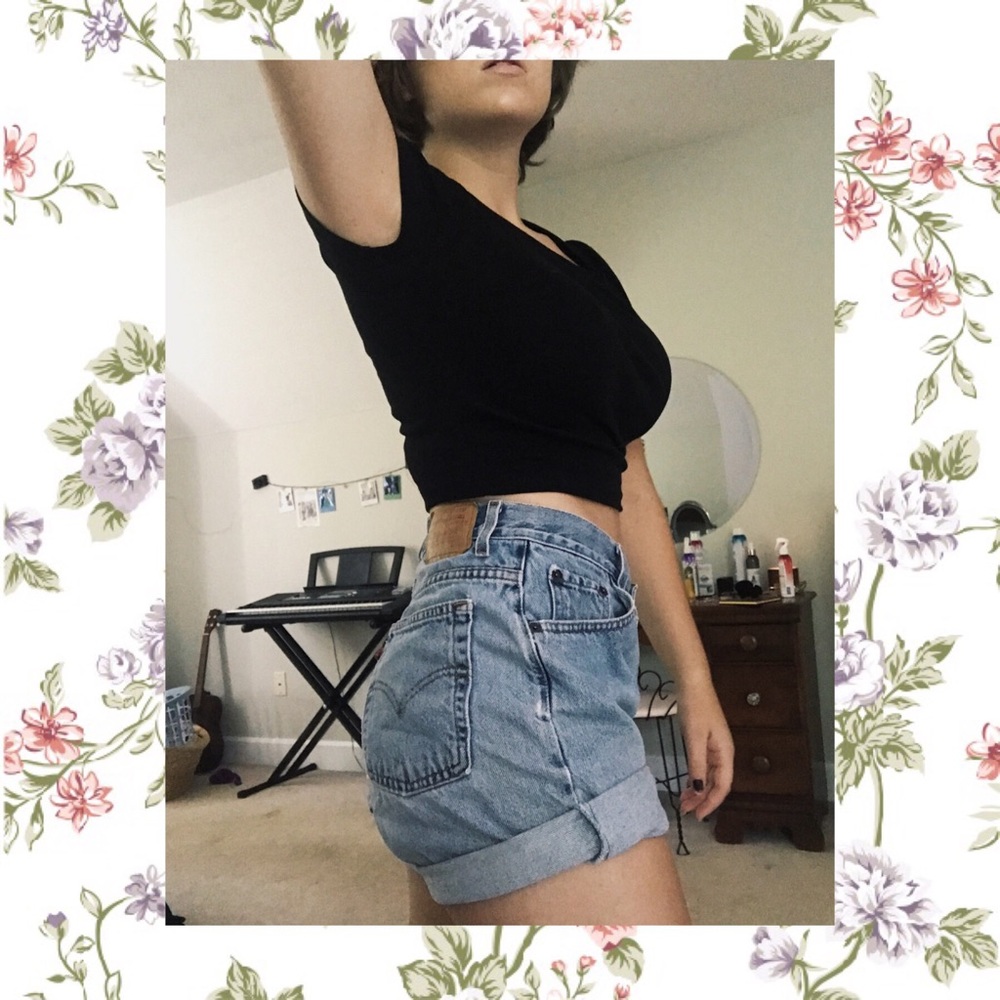 Thrifted Vintage High-Waisted Levi’s Denim Shorts